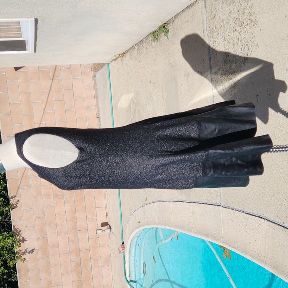 EUC Club Monaco Wool & Leather Dress - Size 8 - Picture 9 of 15